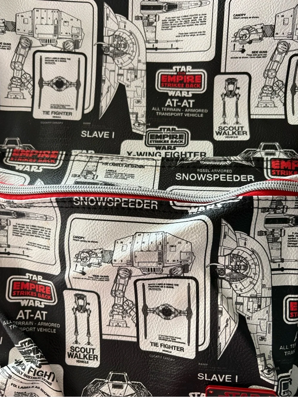 Loungefly Star Wars Empire Strikes Back Blueprint Backpack